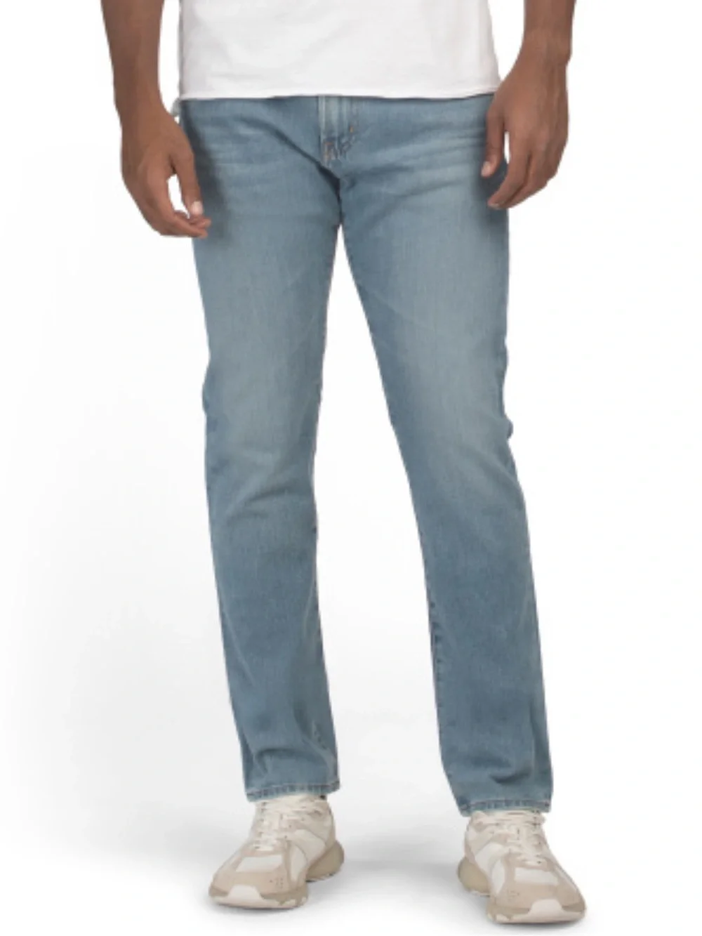 Ag Adriano Goldschmied Slim Straight Jeans in Light Blue